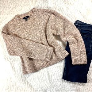 Forever21 Medium Chunky Blush Tinsel Sweater